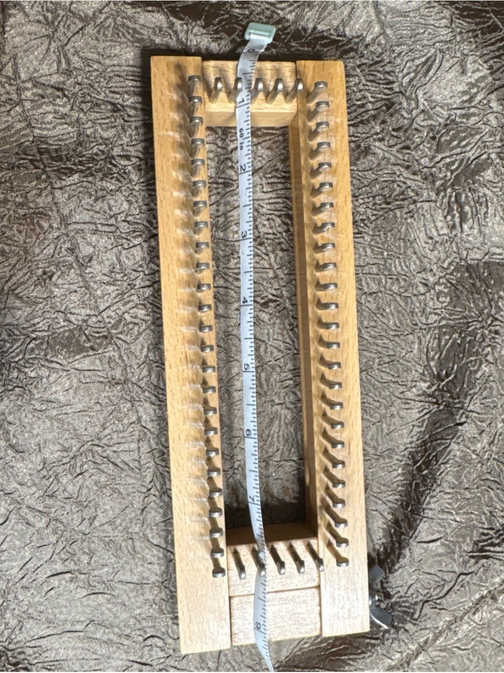 Wooden Rectangular Loom in Natural Oak Finish